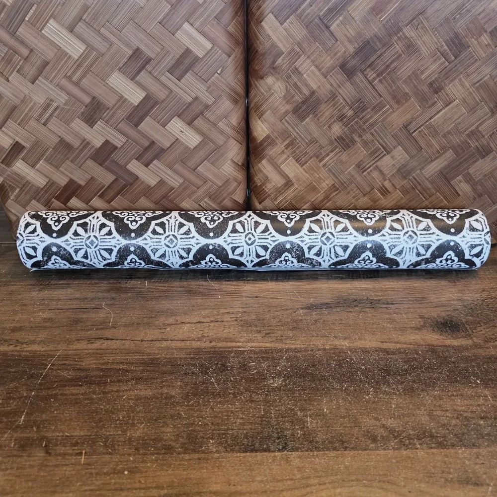 Wall Paper Wall‎ Covering Black & White Geometric Pattern Farmhouse 10+ Yards